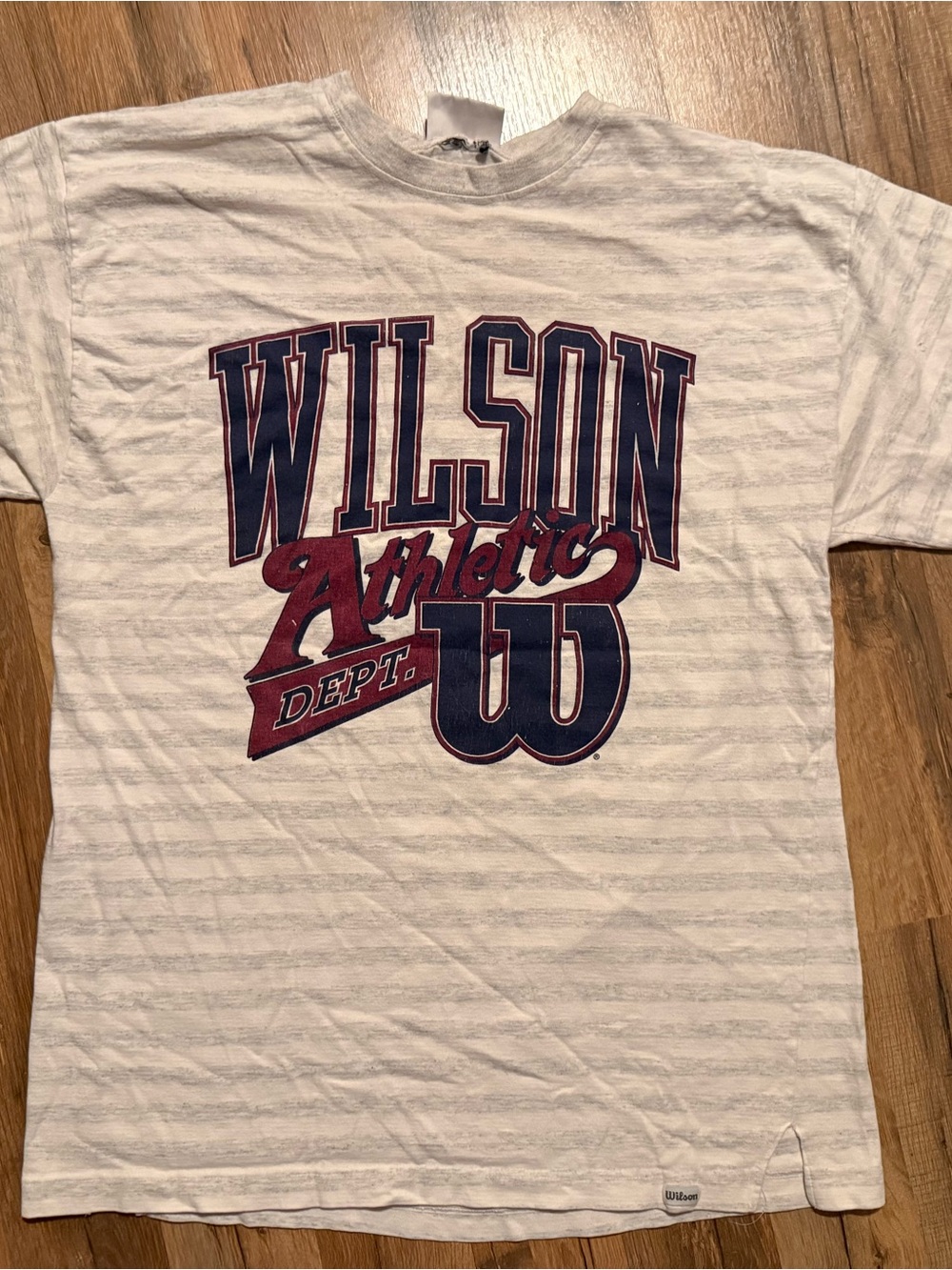 Wilson Vintage Athletic Dept. Men's White AOP Tee